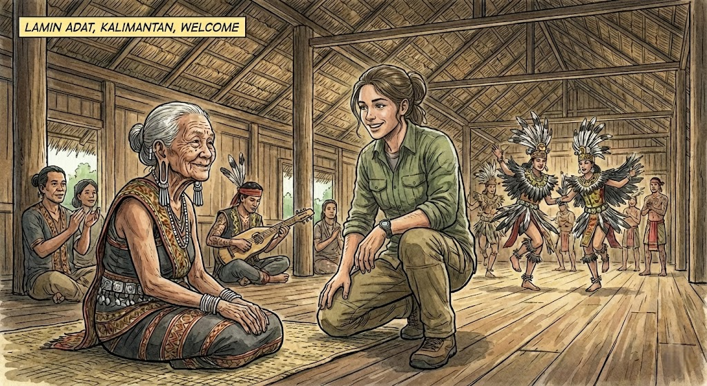 rumah lamin - desa budaya pampang