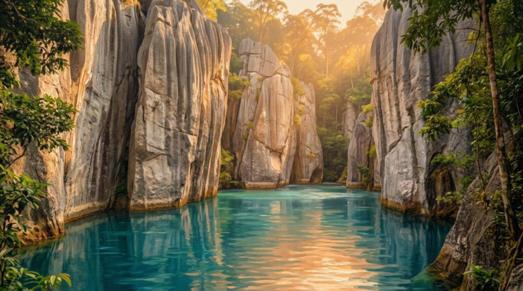 Danau Parta, danau paring tali